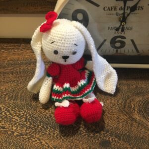 Red Roja bunnies crochet design